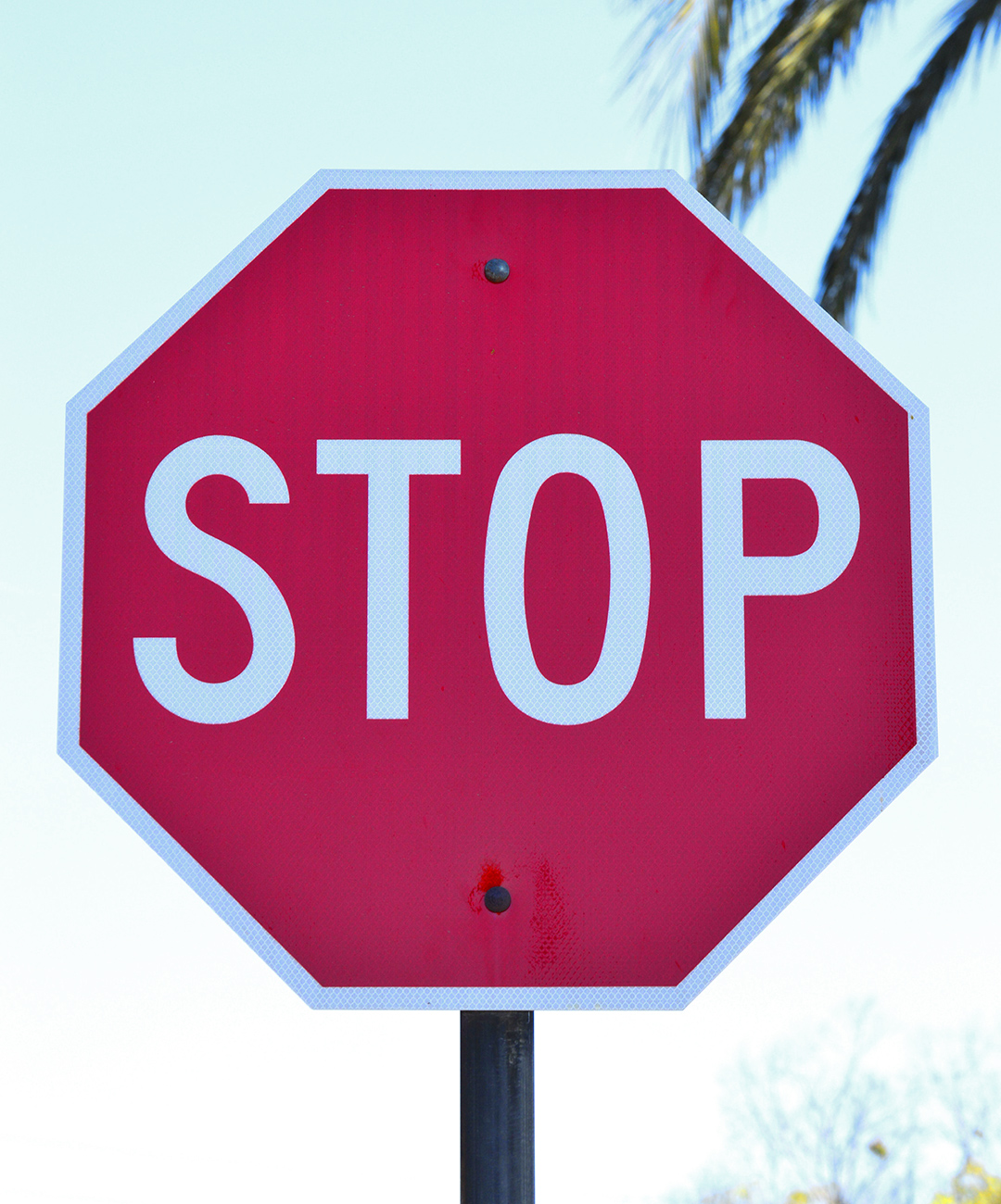 Red Stop traffic sign